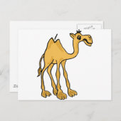 XX- Funny Camel Cartoon Briefkaart (Voorkant / Achterkant)