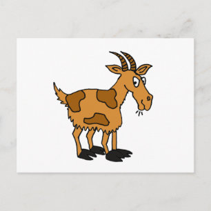 XX- Funny Cartoon Goat Briefkaart