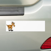 XX- Funny Cartoon Goat Bumpersticker (Op auto)