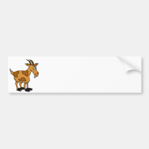 XX- Funny Cartoon Goat Bumpersticker
