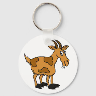 XX- Funny Cartoon Goat Sleutelhanger