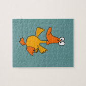 XX- Funny Dancing Duck Cartoon Legpuzzel (Horizontaal)