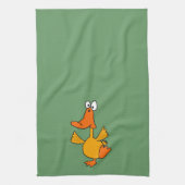 XX- Funny Dancing Duck Cartoon Theedoek (Verticaal)