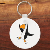 XX- Funny Dansende Penguin Cartoon Sleutelhanger (Voorkant)
