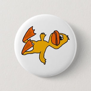 XX- Funny Dead Duck Cartoon Ronde Button 5,7 Cm