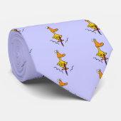 XX- Funny Duck op een Pogo Stick Stropdas (Opgerold)