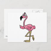 XX- Funny Flamingo Briefkaart (Voorkant / Achterkant)