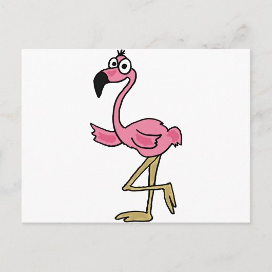 XX- Funny Flamingo Briefkaart (Voorkant)