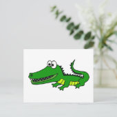 XX- Funny Funky Gator Briefkaart (Staand voorkant)