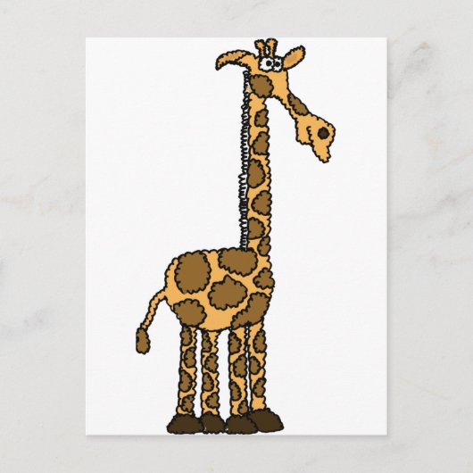 XX- Funny Giraffe Cartoon Briefkaart (Voorkant)