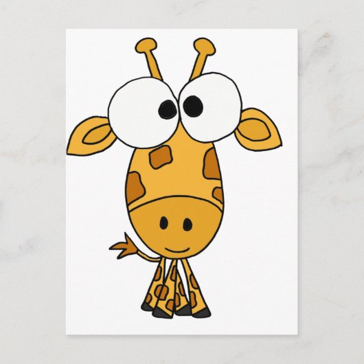 XX- Funny Giraffe Cartoon Briefkaart (Voorkant)