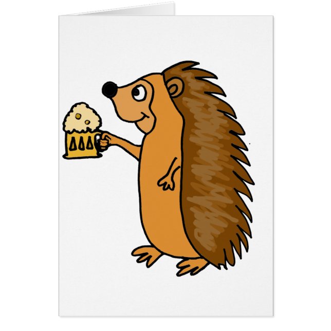 XX- Funny Hedgel Rasing a Pint (Voorkant)