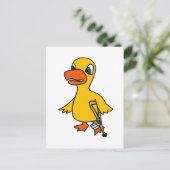 XX- Funny Lame Duck Cartoon Briefkaart (Staand voorkant)