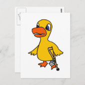 XX- Funny Lame Duck Cartoon Briefkaart (Voorkant / Achterkant)
