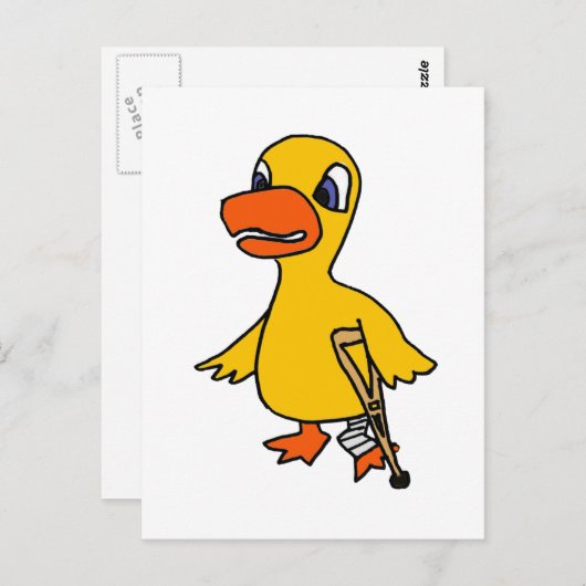 XX- Funny Lame Duck Cartoon Briefkaart (Voorkant / Achterkant)
