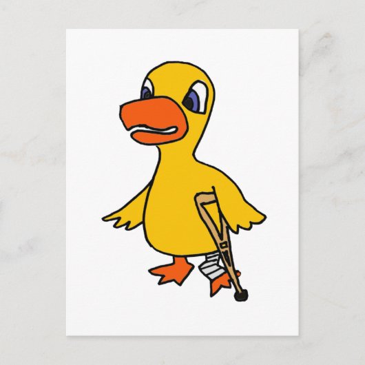 XX- Funny Lame Duck Cartoon Briefkaart (Voorkant)