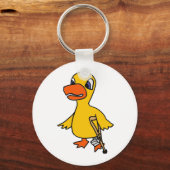 XX- Funny Lame Duck Cartoon Sleutelhanger (Voorkant)