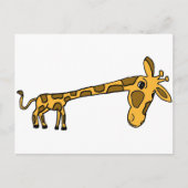 XX- Funny Leaning Giraffe Briefkaart (Voorkant)