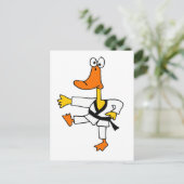 XX- Funny Martial Arts Duck Briefkaart (Staand voorkant)