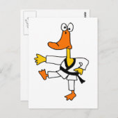 XX- Funny Martial Arts Duck Briefkaart (Voorkant / Achterkant)