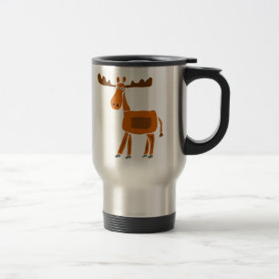 XX- Funny Moose Art Design Reisbeker