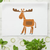 XX- Funny Moose Art Design Theedoek (Gevouwen)