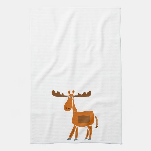 XX- Funny Moose Art Design Theedoek (Verticaal)