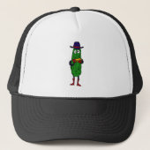 XX- Funny Pickle Palling Harmonica Cartoon Trucker Pet (Voorkant)