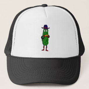 XX- Funny Pickle Palling Harmonica Cartoon Trucker Pet