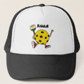 XX- Funny Pickleball Character Trucker Pet (Voorkant)