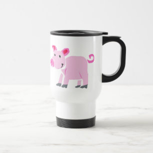 XX- Funny Pig Primitive Art Cartoon Reisbeker