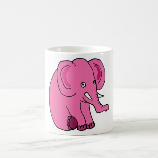 XX- Funny Pink Elephant Koffiemok (Center)