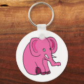 XX- Funny Pink Elephant Sleutelhanger (Voorkant)