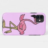 XX- Funny Pink Flamingo Cartoon Case-Mate iPhone Case (Achterkant (horizontaal))