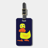 XX- Funny Primitive Art Duck Bagagelabel (Voorkant verticaal)