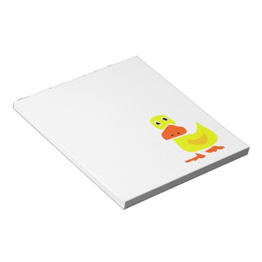 XX- Funny Primitive Art Duck Notitieblok (Schuin)