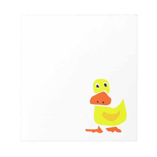 XX- Funny Primitive Art Duck Notitieblok (Voorkant)