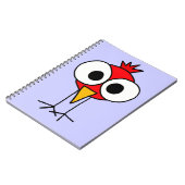 XX- Funny Redbird Cartoon Notitieboek (Linkerzijde)