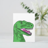 XX- Funny T-Rex Dinosaur Cartoon Briefkaart (Staand voorkant)