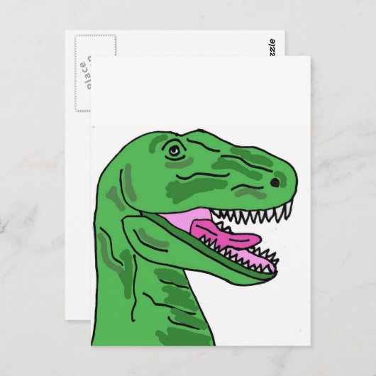 XX- Funny T-Rex Dinosaur Cartoon Briefkaart (Voorkant / Achterkant)