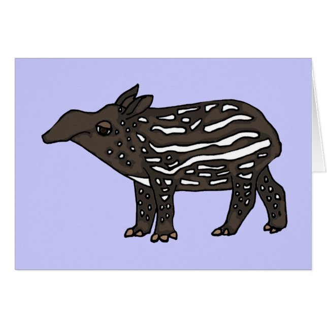 XX- Funny Tapir Cartoon (Voorkant Horizontaal)