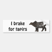 XX- Funny Tapir Cartoon Bumpersticker (Voorkant)