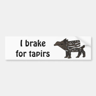 XX- Funny Tapir Cartoon Bumpersticker