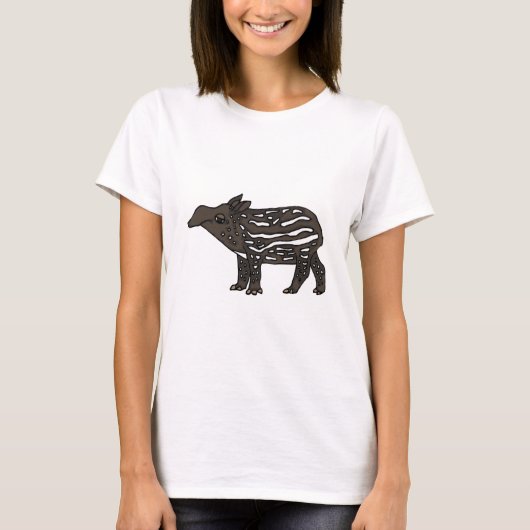 XX- Funny Tapir Cartoon T-shirt (Voorkant)