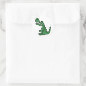 XX- Gator-Cartoon Ronde Sticker (Tas)
