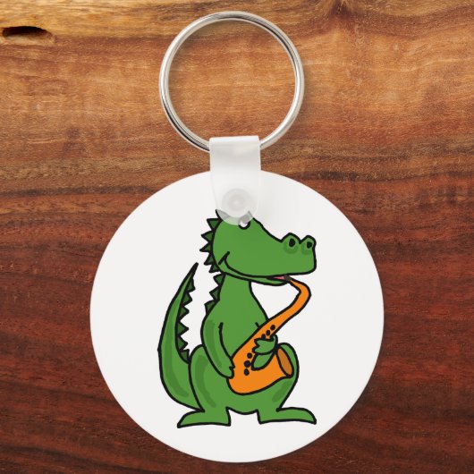 XX-Gator-spelsaxofon Sleutelhanger (Voorkant)