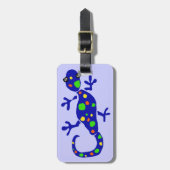 XX Gecko Primitieve Kunst Cartoon Bagagelabel (Voorkant verticaal)