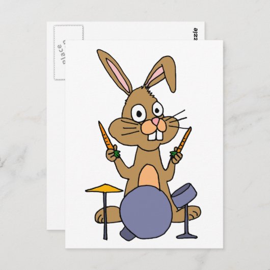 XX- Geweldige Bunny Rabbit-speeltroms Briefkaart (Voorkant / Achterkant)
