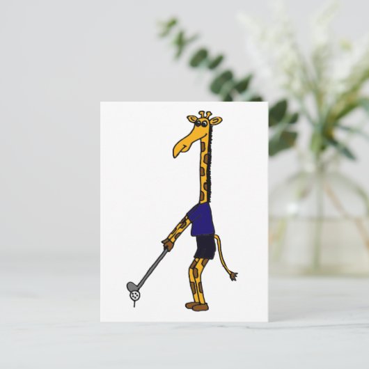 XX-Giraffe Golfontwerp afspelen Briefkaart (Staand voorkant)