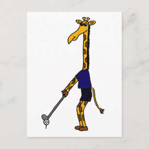 XX-Giraffe Golfontwerp afspelen Briefkaart